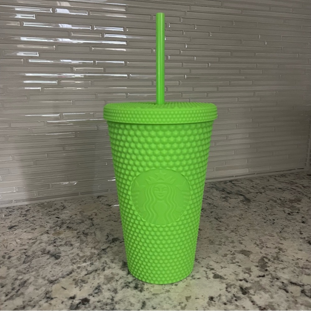 Neon Green Starbucks Grande Cold Cup